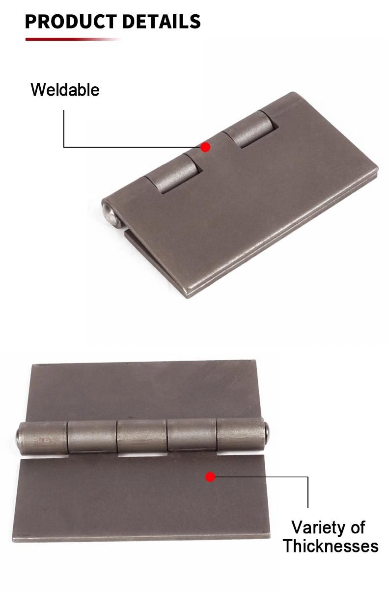 Weld on Steel Gate Flat Hinge 6"X6"X3/16" Industrial Hinge for Truck