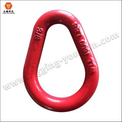 8 Ton Industrial Application Forged Alloy Steel Pear Shaped Weldless Sling Link
