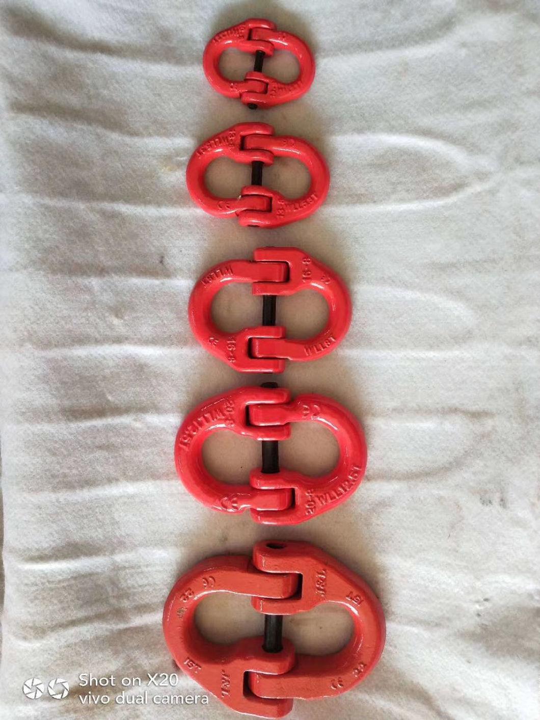 Excellent Stable G80 Strong Quality Alloy Steel Customized Connecting Link for Chain Sling Working