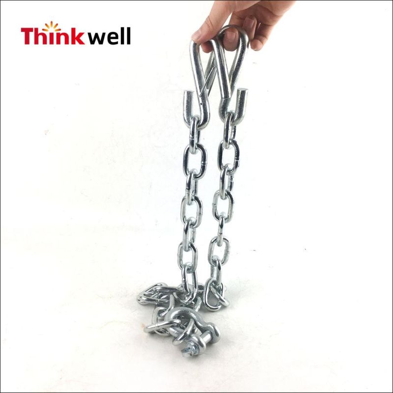 High Quality Link Chaintrailer safety Drag Chain Ends of S-Hook and Shackle