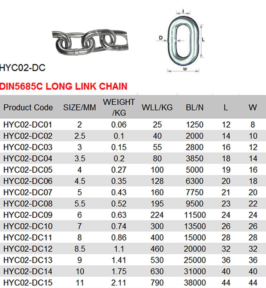 Stainless Steel / Alloy Steel Galvanized Link Chain