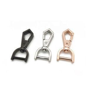 X0435A 15mm Alloy Diamond Shape Head Dog Swivel Snap Hooks for Bag Chain