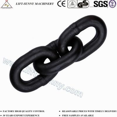 G80 Hoist Lifting Link Chain Black Alloy Steel Chain