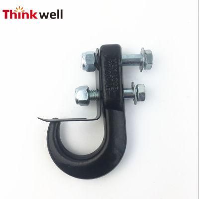 Forged Steel Solid Painted Black Receiver Mount Tow Hook