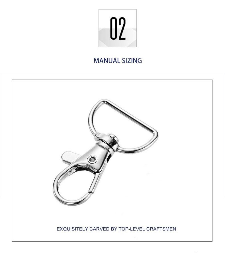 Wholesale 43mm Zinc Alloy Trigger Dog Lanyared Swivel Spring Snap Hook