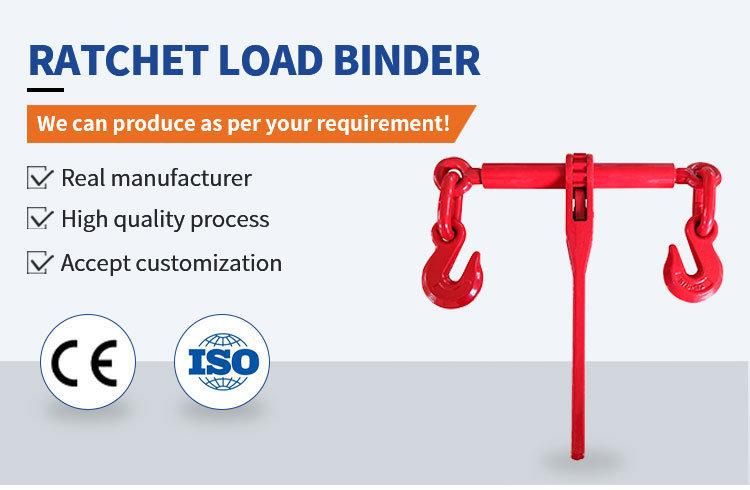 High Quality G80 Ratchet Type Load Binder with Chain