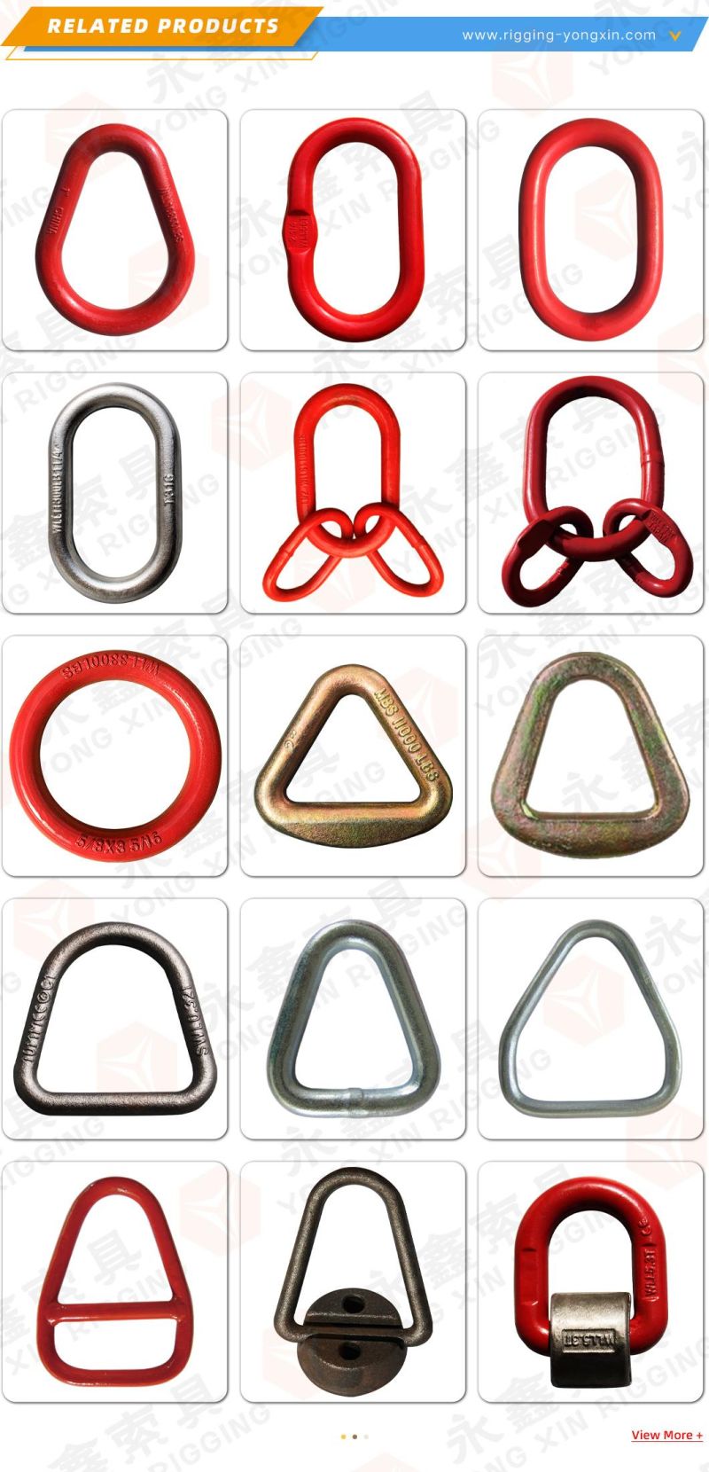 Forged Galvanized Steel Winch Strap Delta Ring/Triangle Ring From Made in China