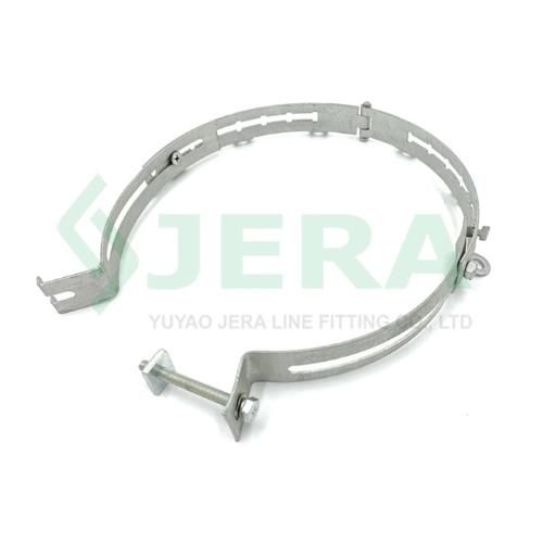 Aerial Pole Line Adjustable Fiber Optic Cable Pole Bracket