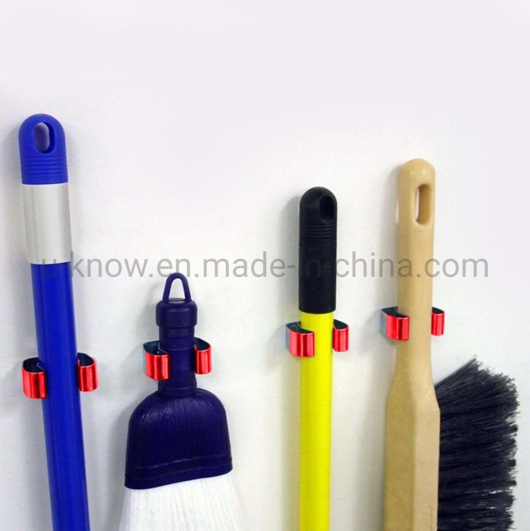 4PC Clip Grip Handle Holders Hanging Mops Brushes Brooms and Garden Tools