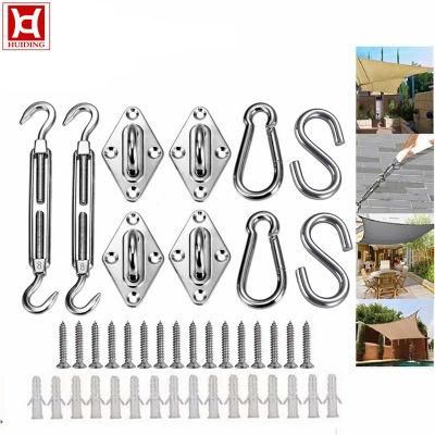 304 Shade Sail Hardware Kit for Rectangle and Square Sun Shade Sail Installation