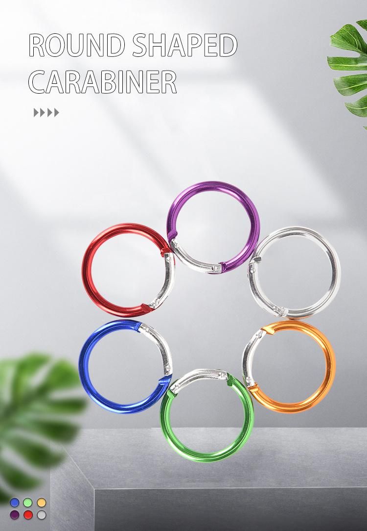 Fancy Aluminum Round Carabiner Wholesale