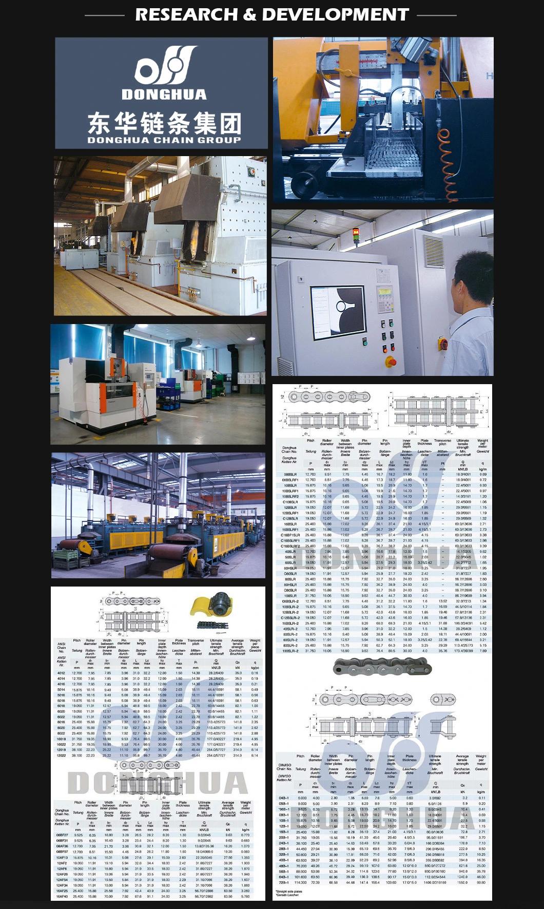 Manufacture and OEM Conveyor DONGHUA Wooden Case/Container Industrial stainless steel chain