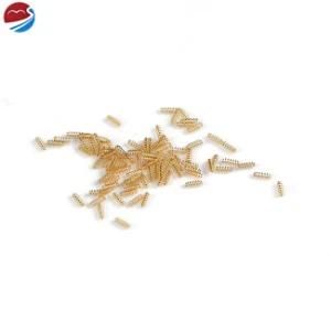 Custom Retainer Electronic Copper Plated Small Brass Compression Coil Spring for Toy