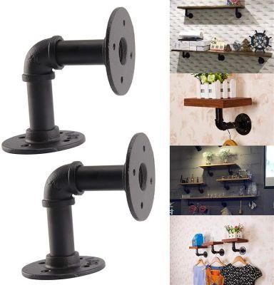 Industrial Wall Mounted Pipe Fittings Bracket Shelf