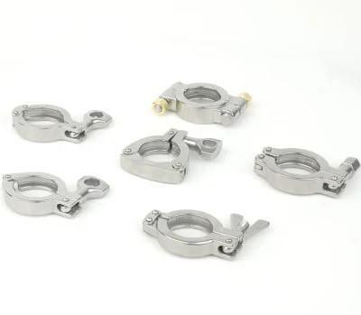 Sanitary Stainless Steel Clamp Three-Section Clamp/Single Pin Clamp/Double Pin Clamp/High Pressure Clamp