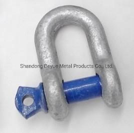 DIN82101 Standard Form a Dee Shackle Galvanized Shackle with Collar Pin