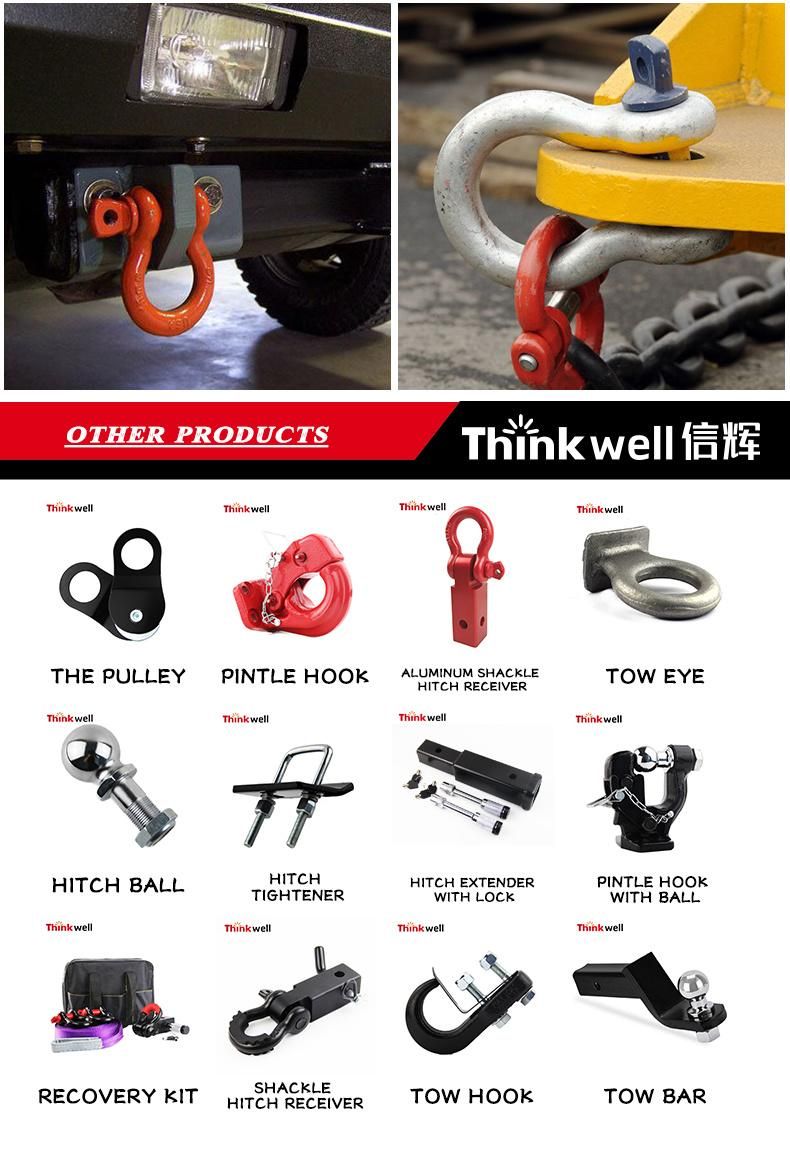 Forged Steel Us Type G209 Red Screw Pin Anchor Shackle