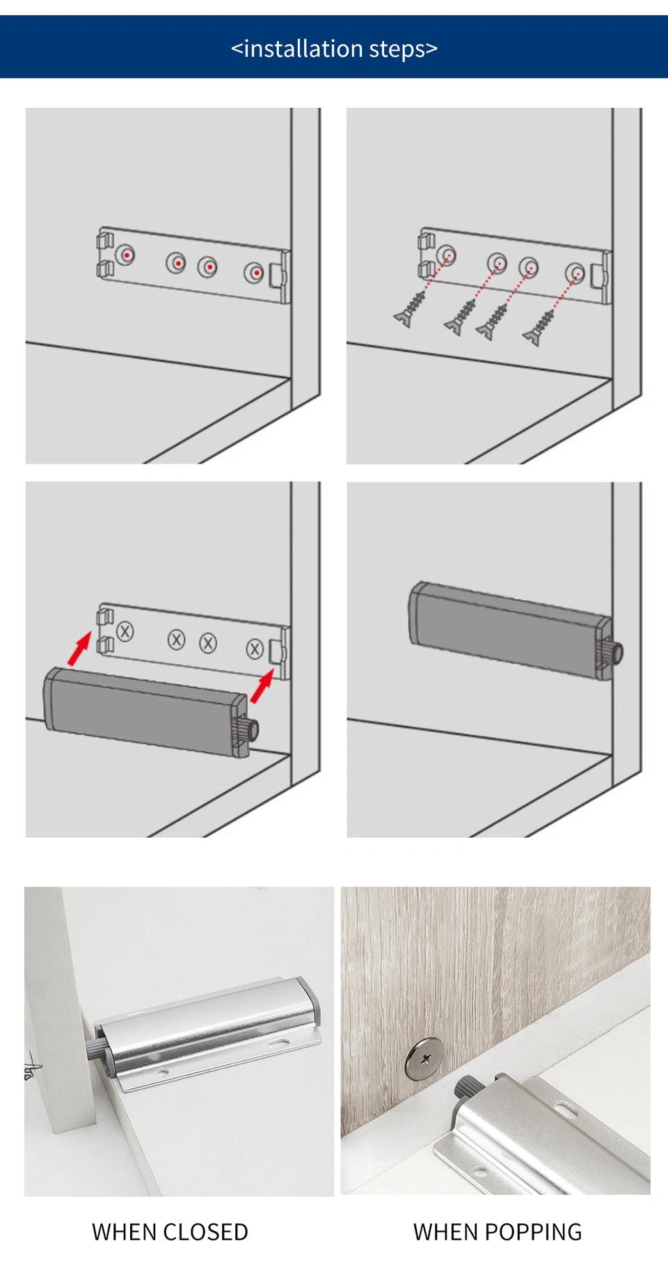 Push to Open Toggle Door Latch for Kitchen Cabinet Door