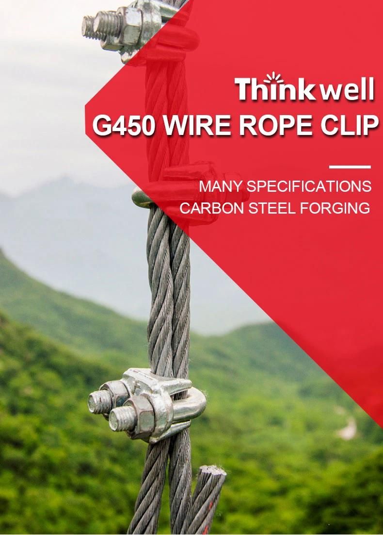 Drop Forged Galvanized Us Type G450 Wire Rope Clip