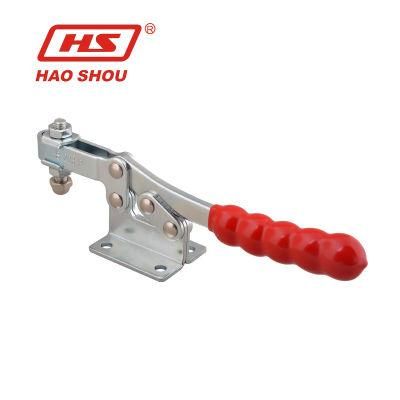 Haoshou HS-203-P Taiwan Quick Jig Red Handle Fast Fixture Heavy Duty Adjustable Toggle Clamps Horizontal Used on Welding Jig