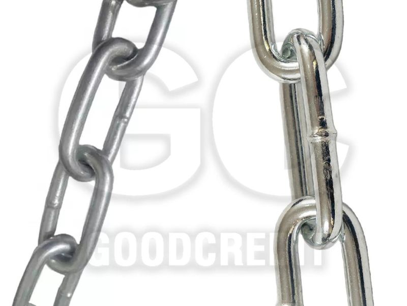 HDG DIN763 DIN766 Mild Steel Medium Link Welded Chain