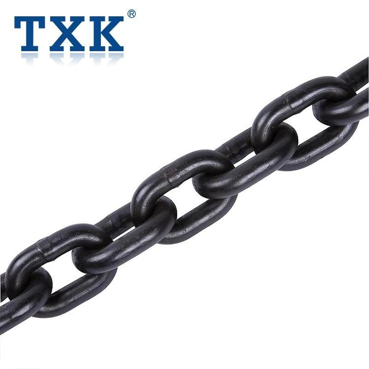 Polished, Blackened Welded Grade G80 Black Alloy Lifting Chain