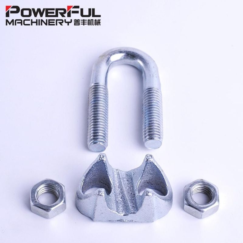Malleable Wire Rope Clip, Zinc Plated