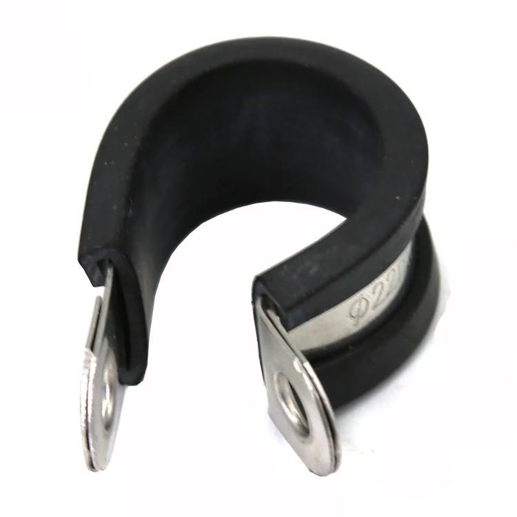 P Type Rubber Lined Hose Clips Pipe Clamp