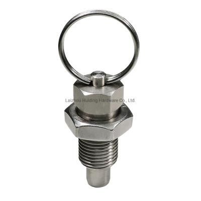 Steel Hex Head Pull Ring Hand Retractable Spring Indexing Plunger