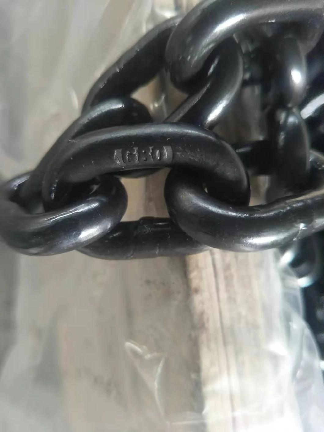 10mmx30mm Black G80 Weight Lifting Chains