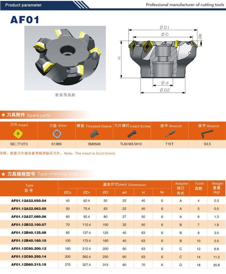 Chinese Milling Tools for Milling Machine Af01.12A22.050.04
