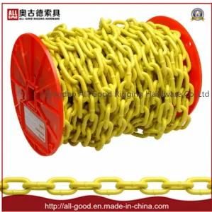 China Rigging G80 Type Lashing Chain Yellow Sprayed