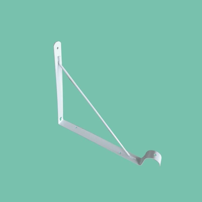 Heavy Duty Floating Shelve L Shaped White Metal Corner Mounting Wall Bracket