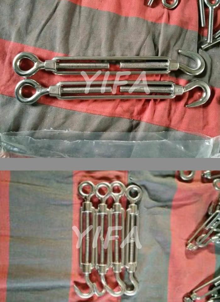 Hardware Accessories Stainless Steel European Type Turnbuckle with Eye&Hook