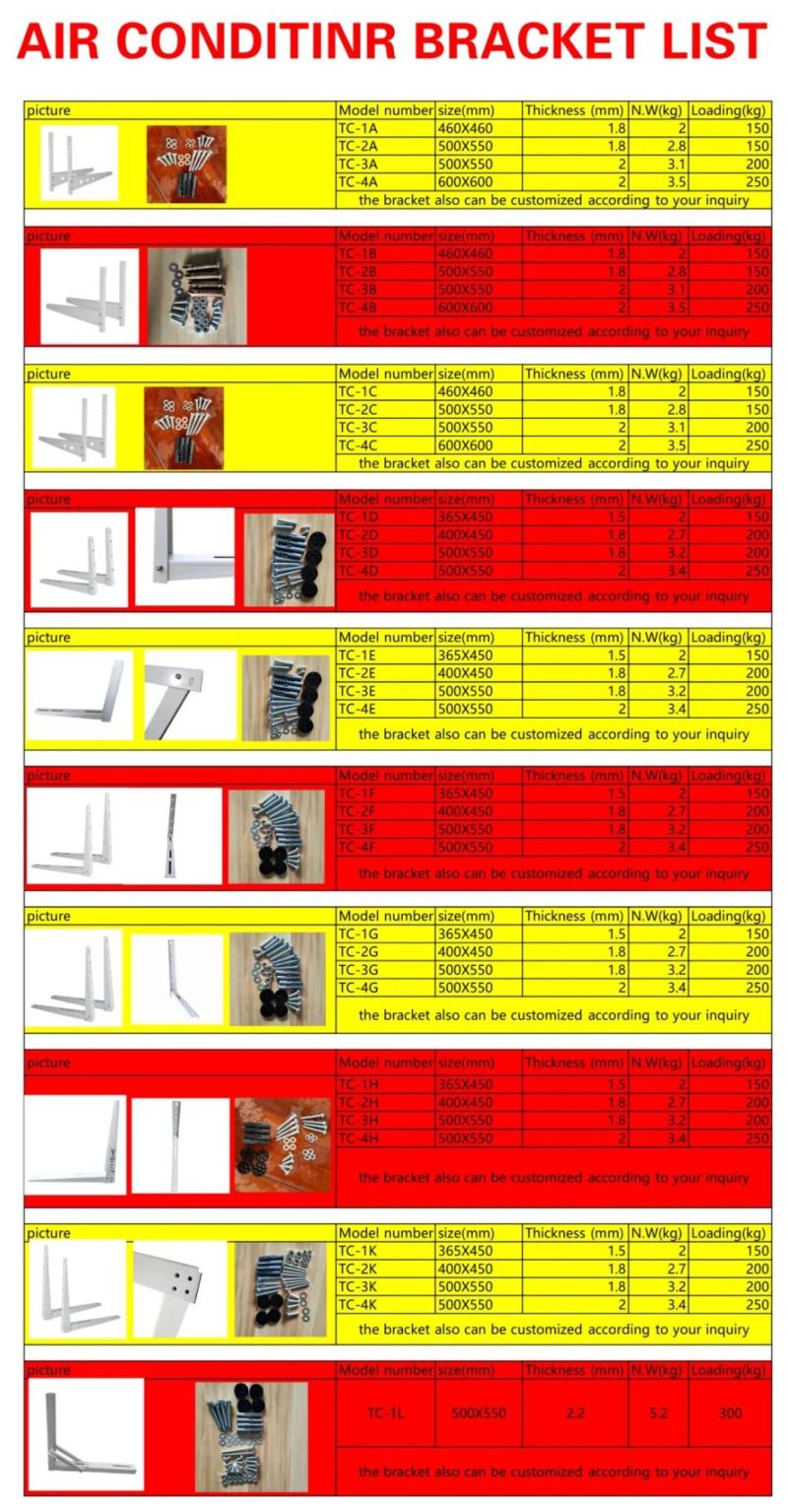 Hot Sales Air Conditioner Bracket/AC Bracket