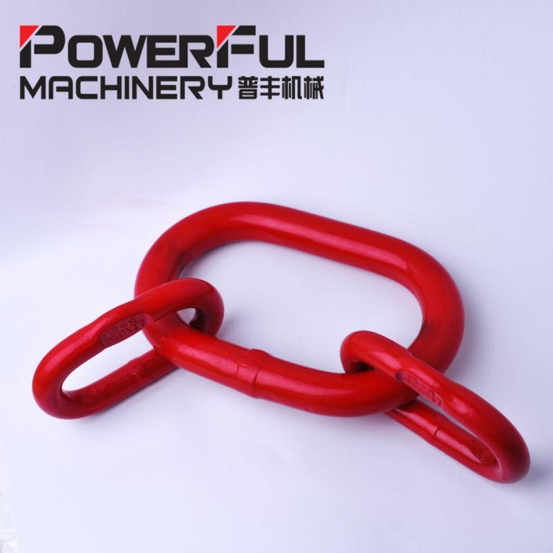 European Type Drop Forged High Quality Rigging Hardware G80 Alloy Steel Oblong Master Link Assembly