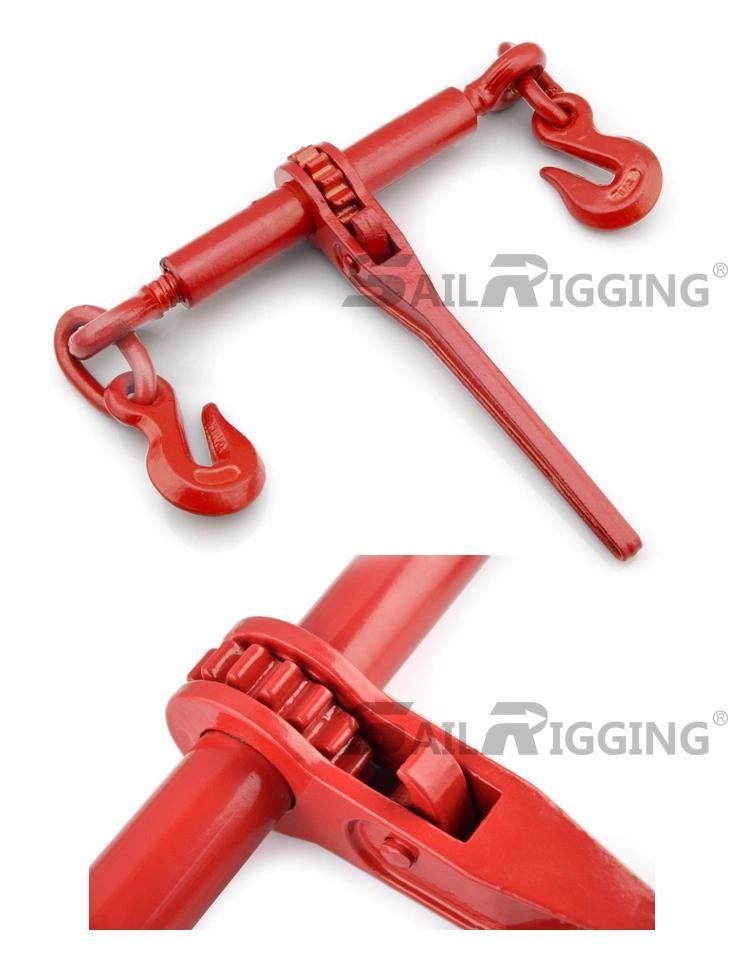 45# Steel Coated Forged Ratchet Type Chain Load Binder with Link and Hook