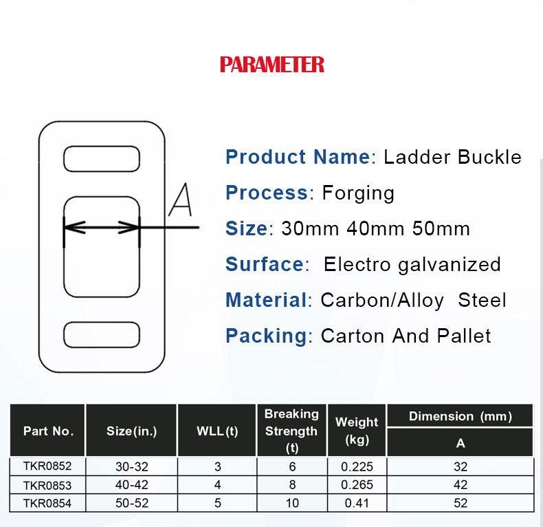 High Quality Forging Galvanized One Way Lashing Buckle for Strap
