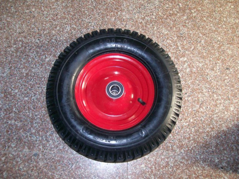 400mm Popular Utility Good Quality Pneumatic Rubber Wheel for The Middle East Market (4.00-8)