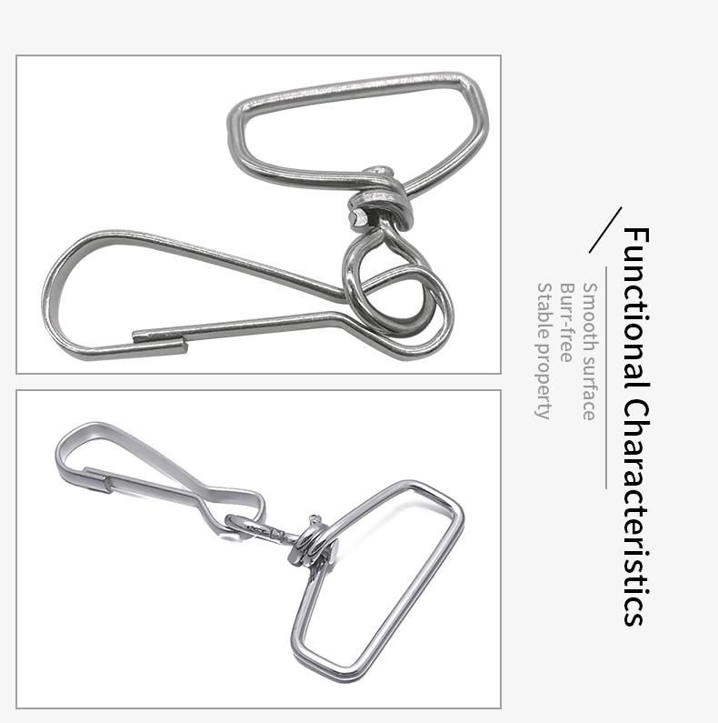 Wholesale Iron Silver Color Lanyard Metal Clip Simplex Hook