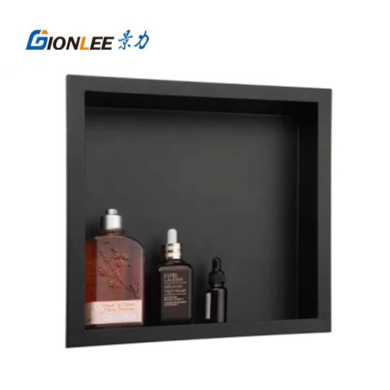 Factory Price Stainless Steel Cleaner Black Shower Niches