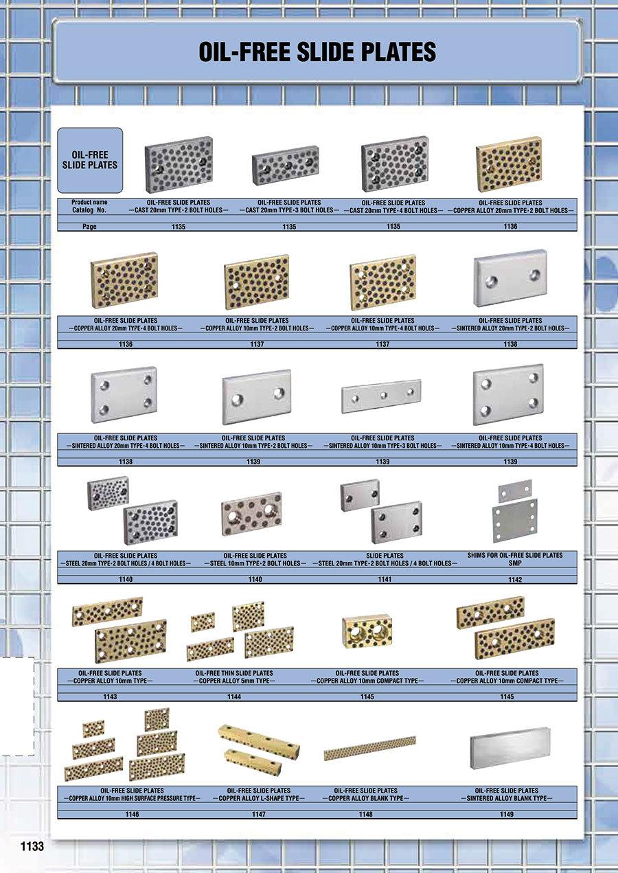 Bronze with Solid Lubricant Slide&Guide Mold Components Oilless Sliding Sintered Wear Plates