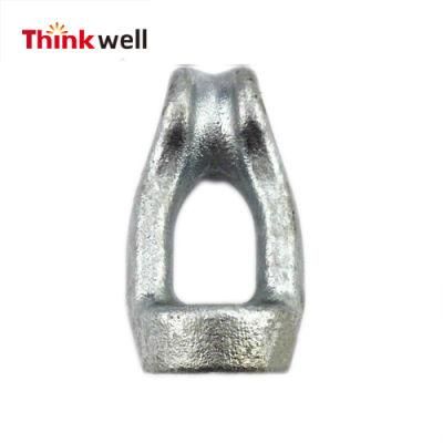 Single Strand Electric Power Line Fittings Thimble Eye Nuts