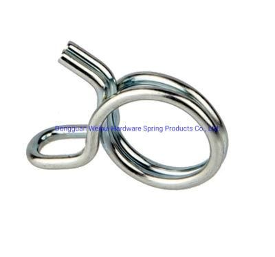 Custom Stainless Steel Double Wire Hose Pipe Spring Clip Clamp