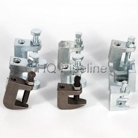 Galvanzied & Black Malleable Iron Wide Mouth Beam Clamp