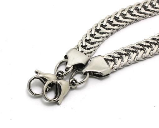 Fashion Style Snake Shaped Metal Silver Chain for Bag
