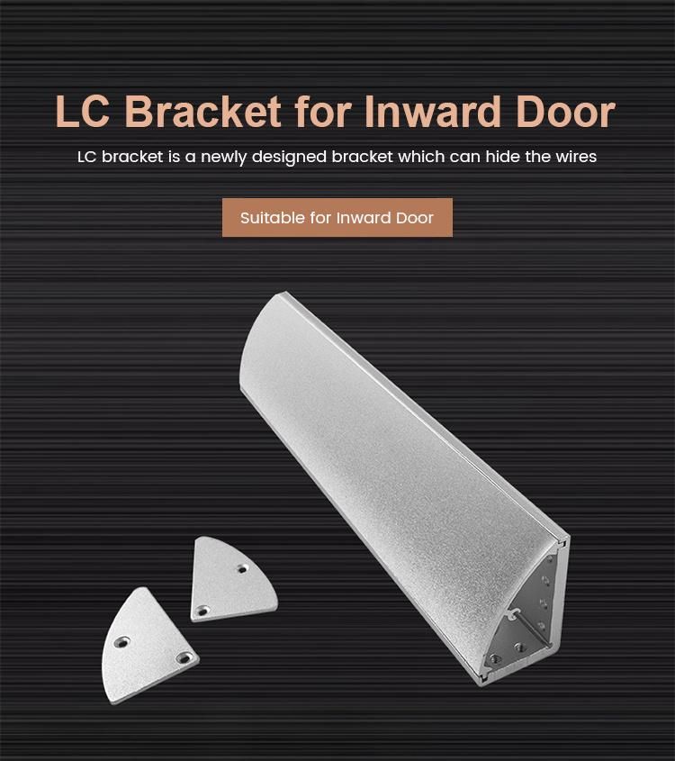 Glass Door Lock Bracket LC Bracket for 600lbs Narrow Door