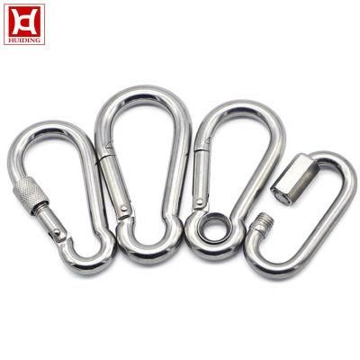 Stainless Steel 304 316 Climbing Carabiner Hooks for Yacht Accessories