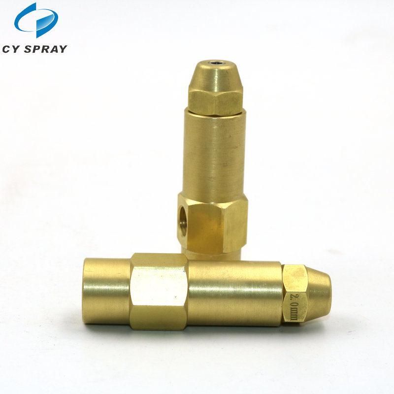 Industrial Waste Oil Burner Spray Nozzle, Air Atomizing Siphon Oil Nozzle
