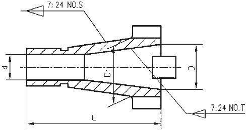 7: 24 to 7: 24 Adapters Inside Taper Draw, Key Type